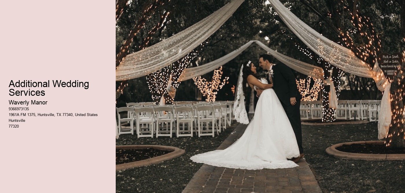 Additional Wedding Services
