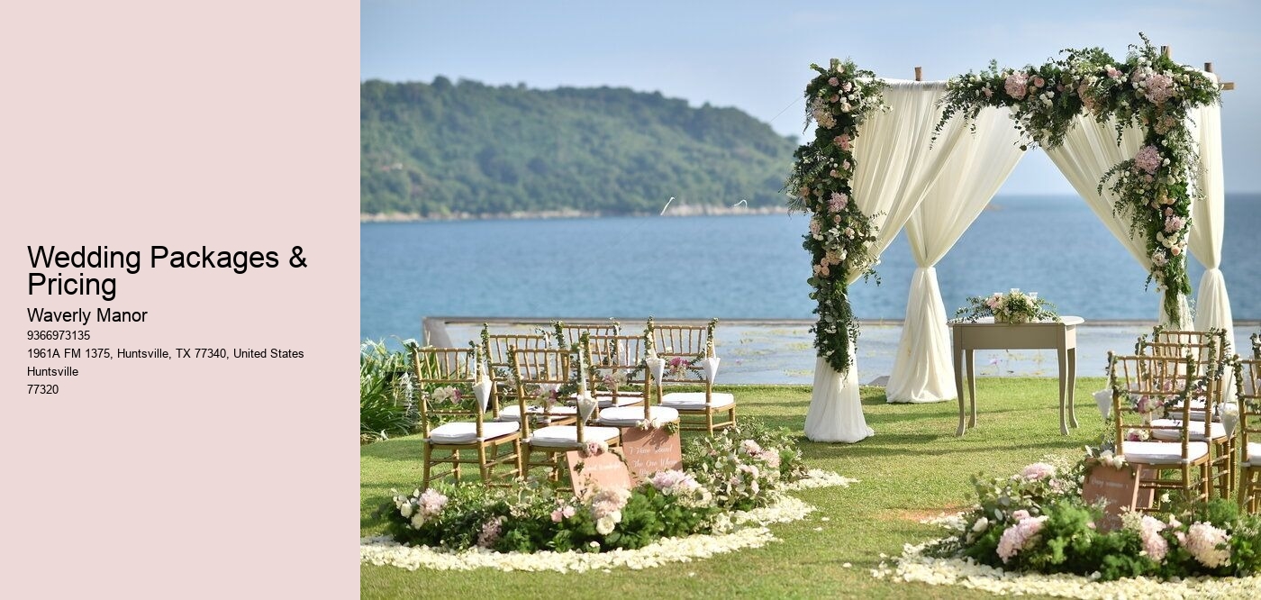 Wedding Packages & Pricing